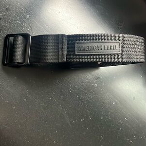 Men's American eagle black woven belt size XS